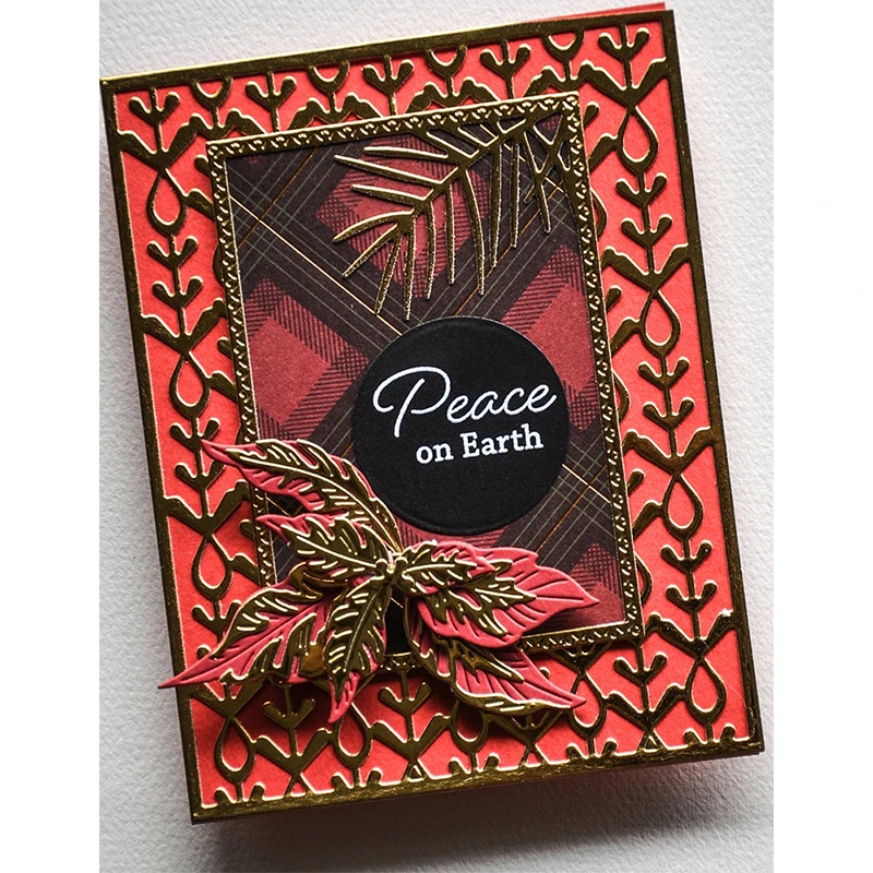 

2023 New Christmas Poinsettia Petals Metal Cutting Dies for Photo Scrapbooking Making Card Embossing Decoration Handicrafts