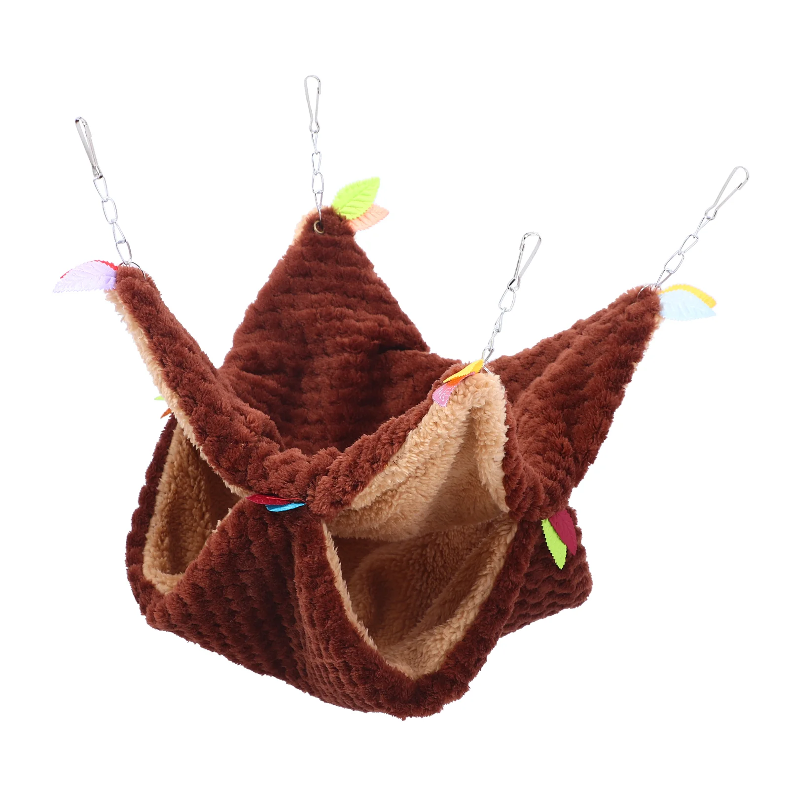 

Hamster Hammock Hanging Bed Fittings Coffee Guinea Accessory Flannel Hammocks Comfortable Chinchilla Pet Stuff