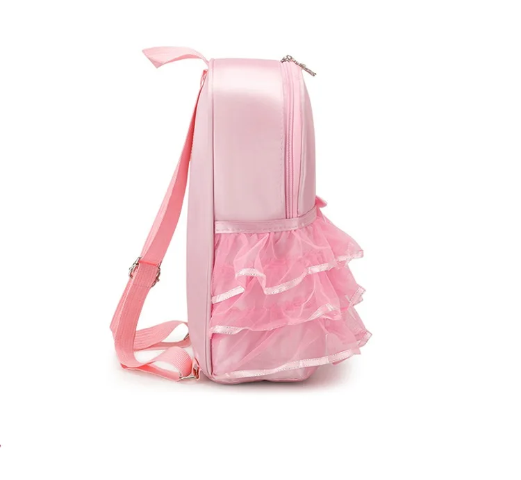 Personalized Name Princess Ballerina Backpack Embroidered Any Text Dance Bag for Toddler Girls Nylon Backpack Ballet Dance Bag images - 6
