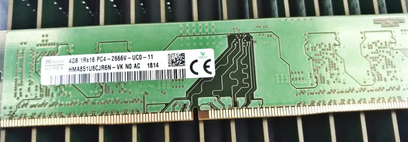 

RAM 4G 1RX16 PC4-2666V HMA851U6DJR6N-VK Desktop Memory