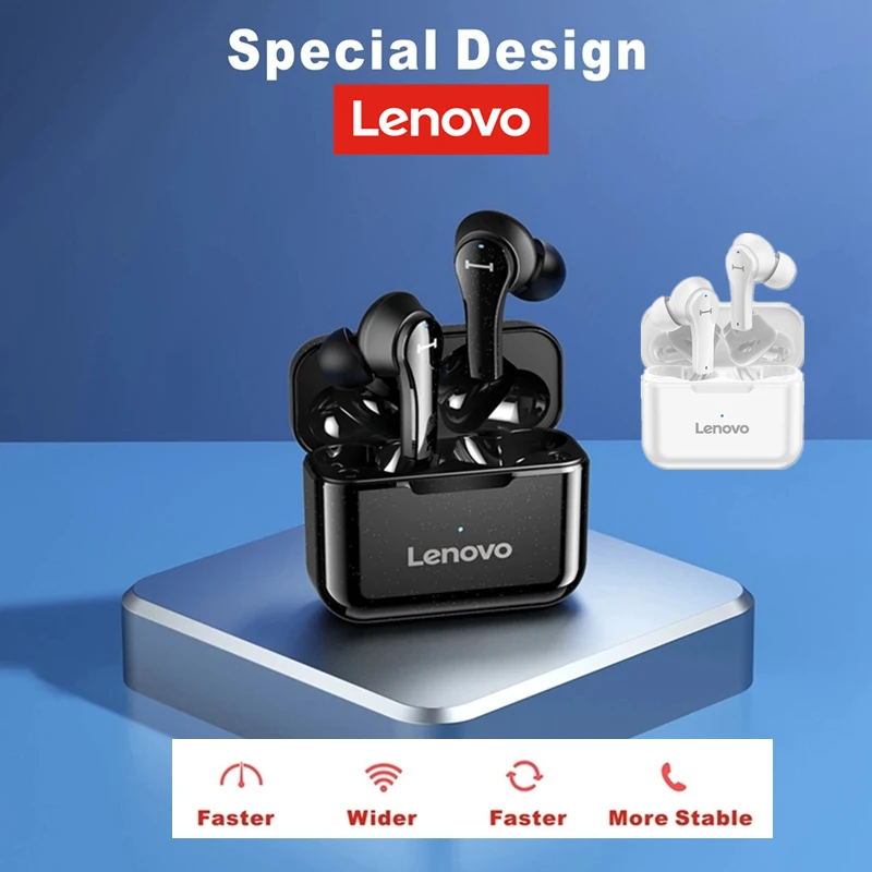 

Беспроводные Bluetooth-наушники Lenovo, с сенсорным управлением, голосовые вызовы, водонепроницаемые, с микрофоном, шумоподавляющие
