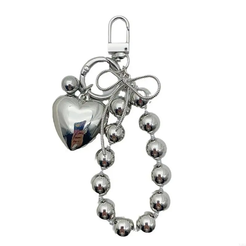 N5Ka модная сумка подвеска для бабочек -матча Keyring Metal Heart Charm Элегантный подарок
