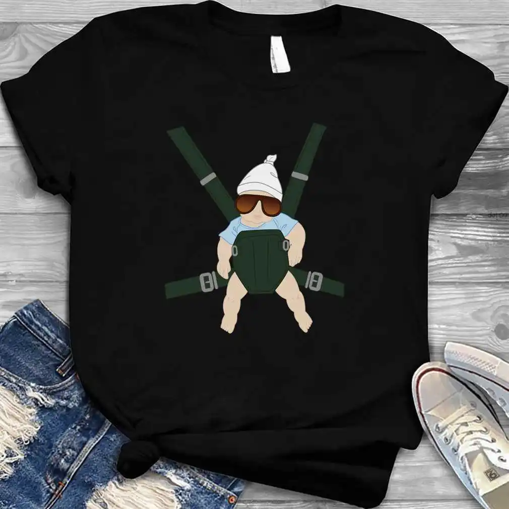 Hangover Baby Carlos in Carrier Essential O-Neck Cotton T Shirt Men Casual Short Sleeve Tees Tops Harajuku Streetwear