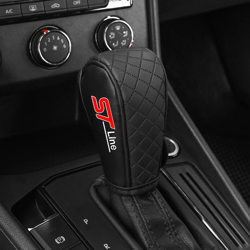 

Высококачественные автомобильные чехлы переключения передач для Ford ST Line S-Max Focus Galaxy Mondeo Transit, нескользящая защитная ручка, ручка переключения передач