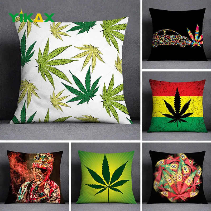 

Home Pillowcases Sofa Cushion Cover for Bob And Weed Asaba Theme Living Room Bedroom Bay Window Decor Peach Skin Pillow Cases