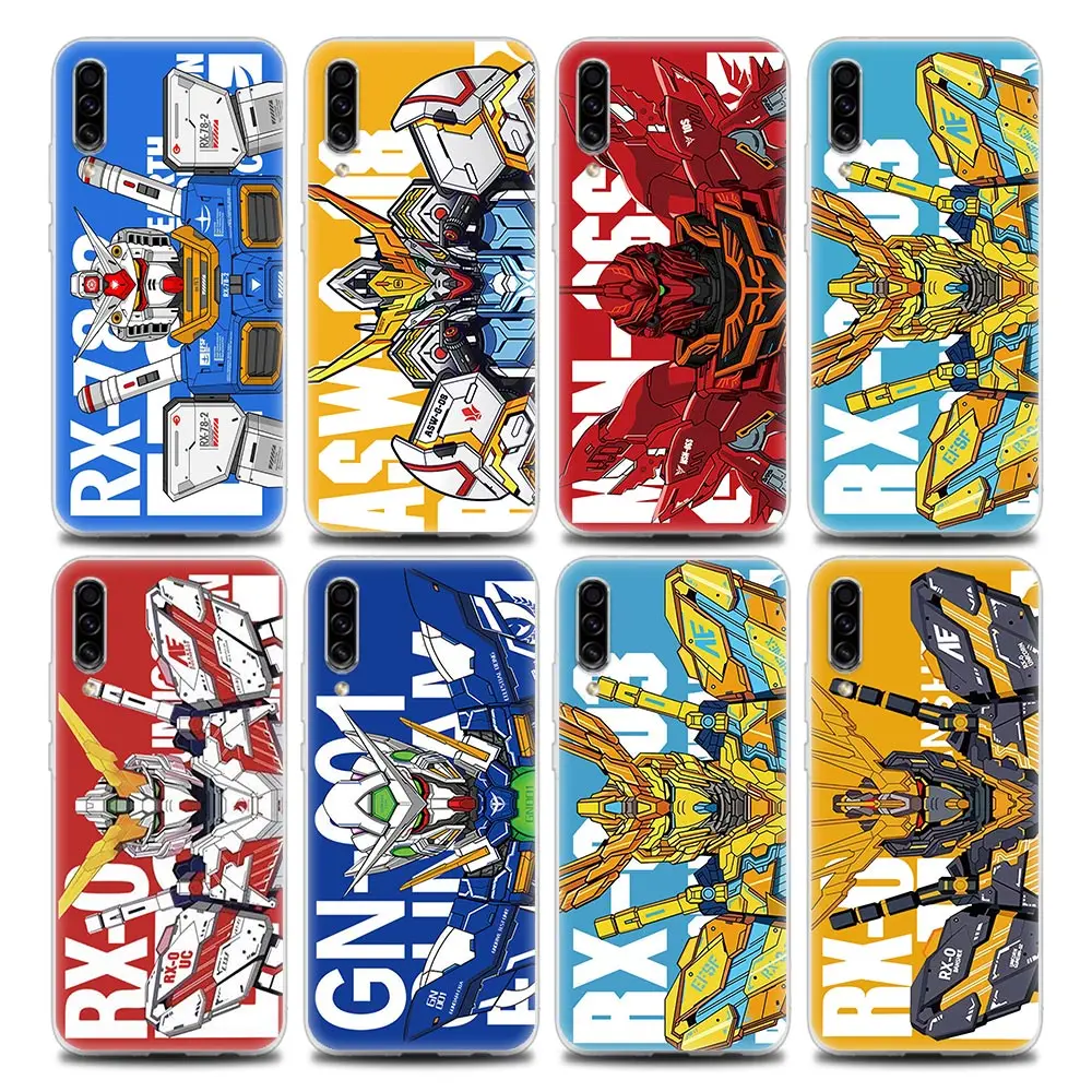 

Gundam Robot Anime Clear Phone Case for Samsung A70 A70s A40 A50 A30 A20e A20s A10 A10S Note 8 9 10 20 Soft Silicone