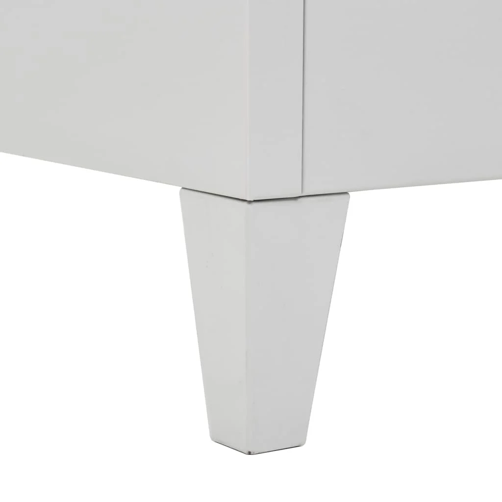 

Locker Locking Large Storage Office Cabinet Metal Cabinets Home School with Coat Rack Blue and Gray