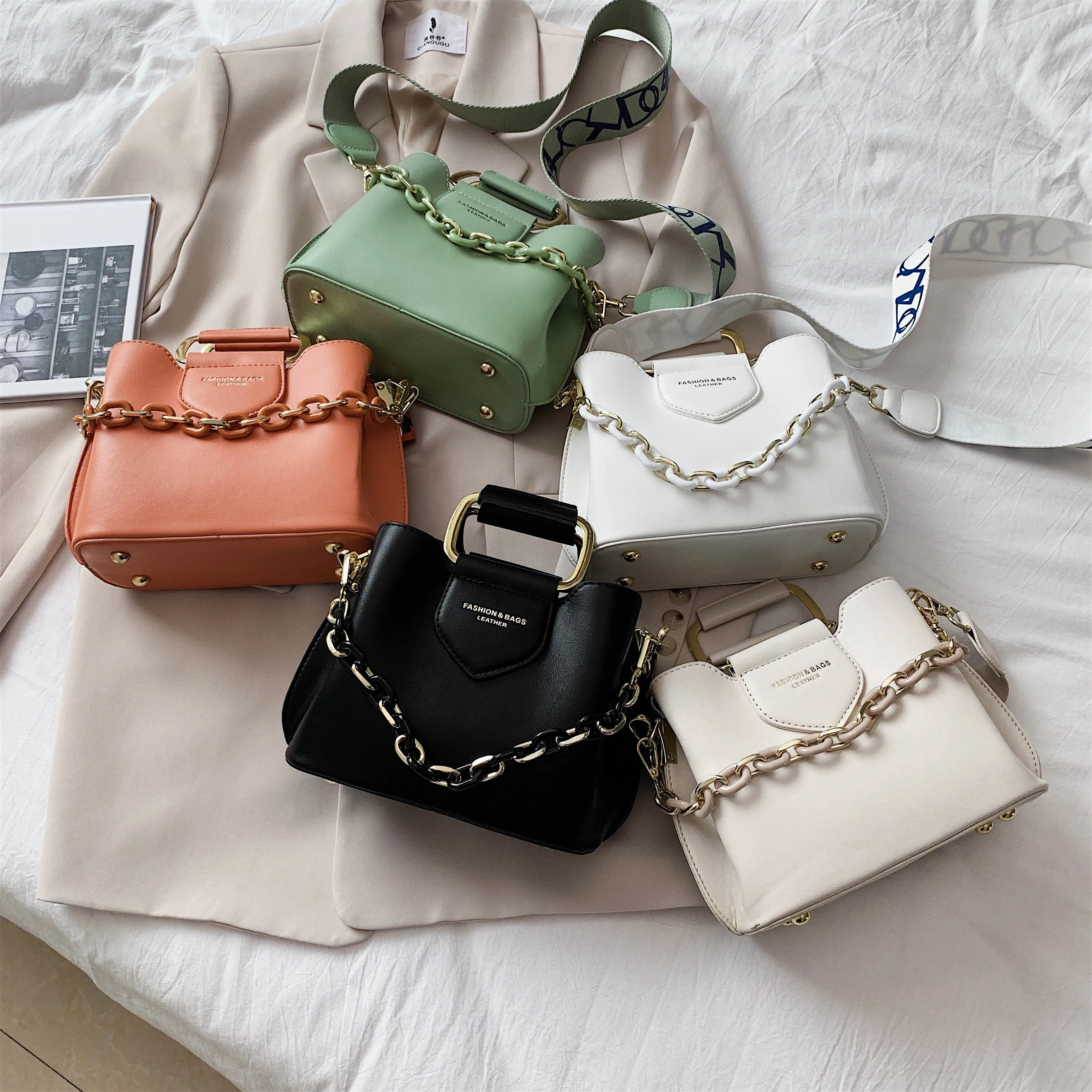 2023 Luxury Women's PU Leather Small Crossbody Bags with Short Handle Shoulder Purses and Handbag Casual Fashion Classic