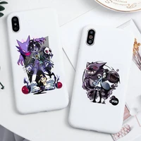 pokemon gengar phone case for iphone 13 12 11 pro max mini xs 8 7 6 6s plus x se 2020 xr candy white silicone cover