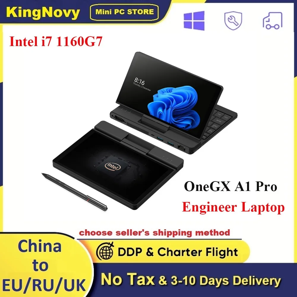 A1 Pro инженерный ПК карманный компьютер Intel i7 1160G7 i5 1130G 7 Ноутбук для бизнеса 16 Гб ОЗУ