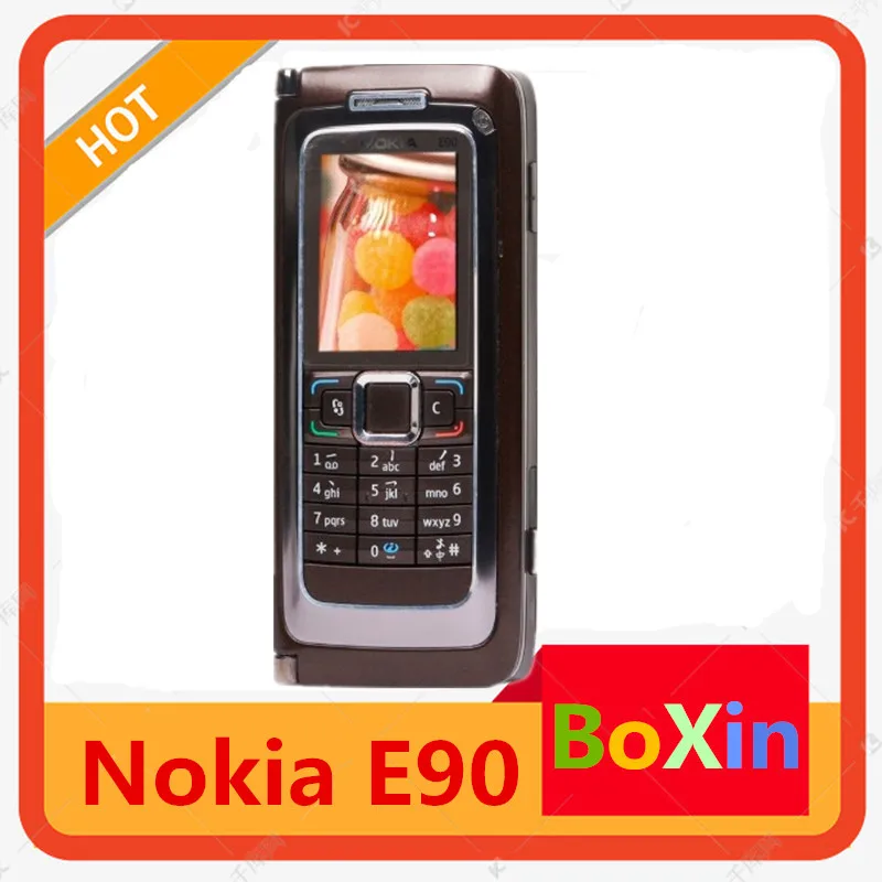 Восстановленный Оригинальный разблокированный мобильный телефон Nokia E90 GPS Wi-Fi 3G