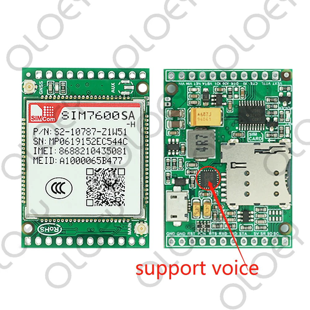 SIMCOM SIM7600SA-h плата разработки Full Netcom LTE GPRS беспроводной 4G SIM7600SA модуль |