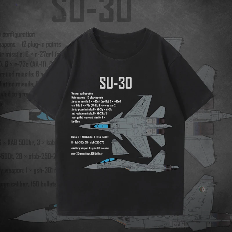

Russia Sukhoi Su 30 Flanker-C Fighter Premium Casual T-Shirt. High-quality Cotton Short Sleeve O-Neck Mens T Shirt New S-3XL