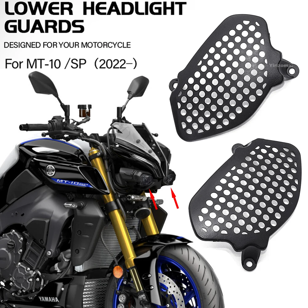 

Защитная крышка для указателя поворота мотоцикла, защита для нижней фары, противотуманное дополнительное положение для Yamaha MT-10 SP MT10 MT 10 2022