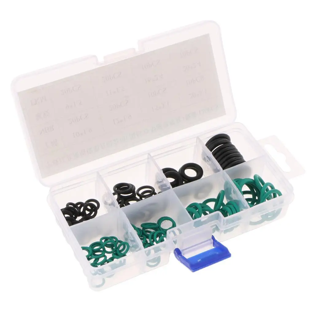 

170 Pieces 8 Sizes Automotive Car Air Conditioner Rubber Washers Gasket
