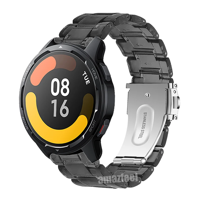 

Ремешок для часов Xiaomi Watch Color 2, умные часы из прозрачной смолы, браслет для Xiaomi Watch S1 Active, спортивный ремешок для Mi Watch
