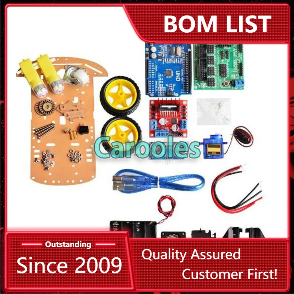 

New Avoidance tracking Motor Smart Robot Car Chassis Kit 2WD Ultrasonic module Speed Encoder Battery Box for Arduino kit