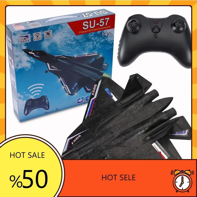 Радиоуправляемый самолет SU57 SU35 с дистанционным управлением, модель самолета со стандартным крылом из вспененного материала для ручного метательного аппарата, игрушки для детей