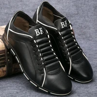 men casual leather shoes british style luxury mens shoes non slip fashion shoes men leather original designer loafers size 38 48
