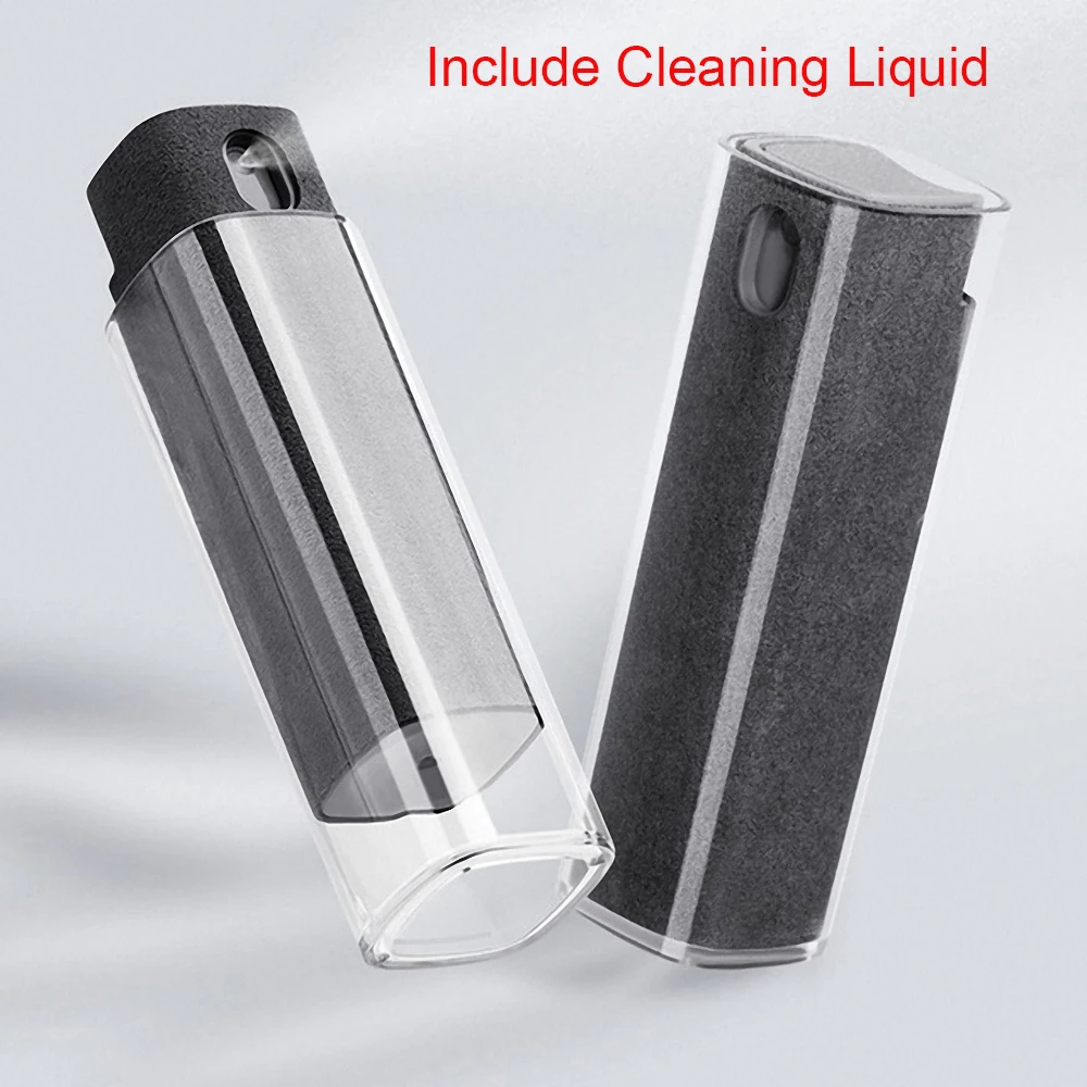 Portable 2 In 1 Phone Screen Cleaner Spray Computer Mobile Phone Screen Dust Removal Cleaning Supplies Household Washing