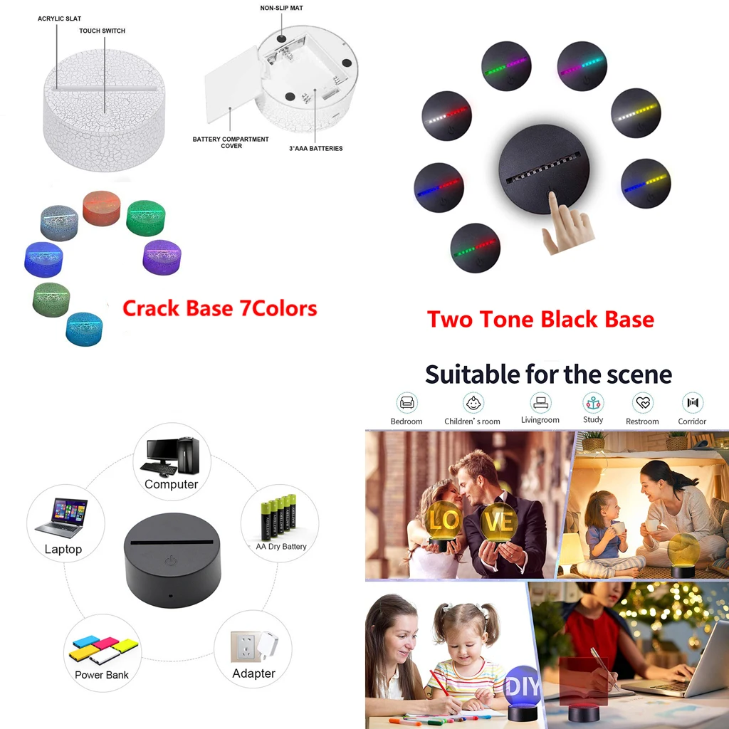 Аниме фигурка игры Yoimiya светильник рассекающий демонов 3D лампа искусственное