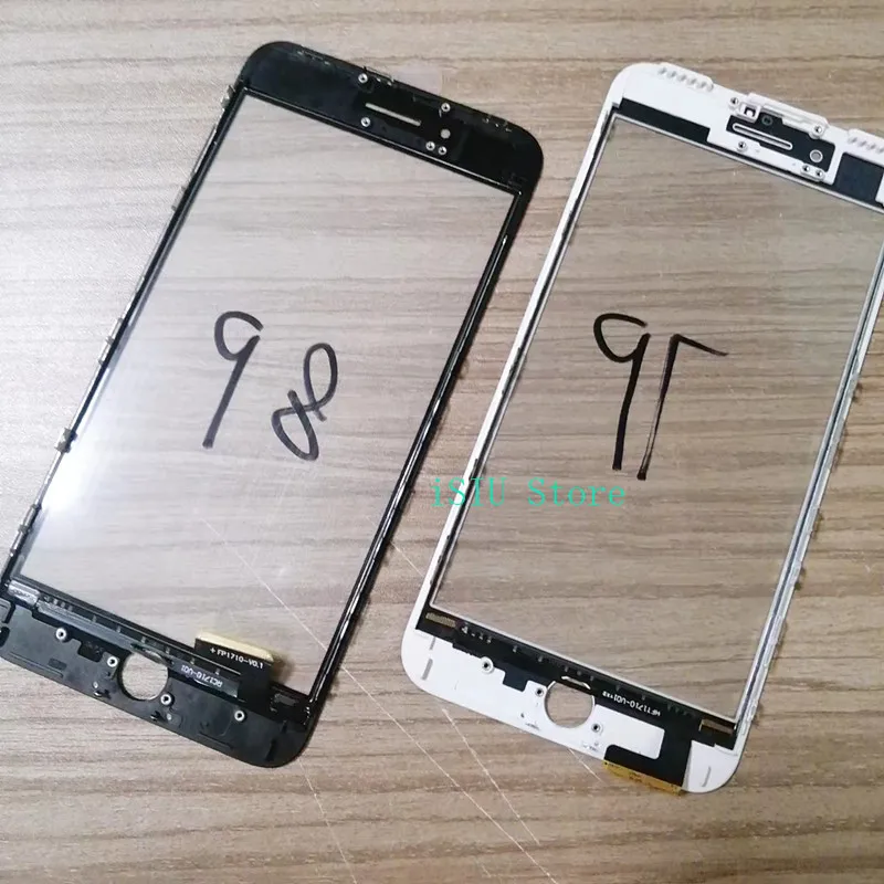 Сенсорный экран для iPhone 6S Plus 6 7 8 5S LCDs дисплей стекло дигитайзер + рамка OCA наклейка