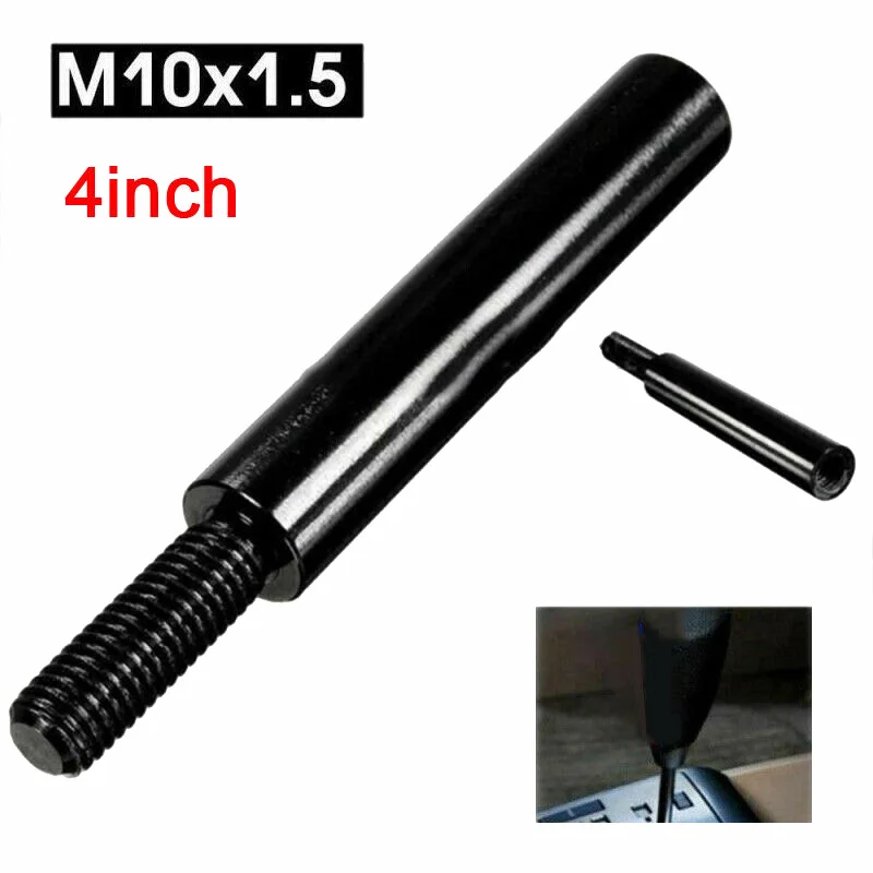 

Hot Sale Shift Knob Extension 4\" M10x1.5 Shift Knob Extension Replacement Part For Car Manual Gear Shifter Lever Extended