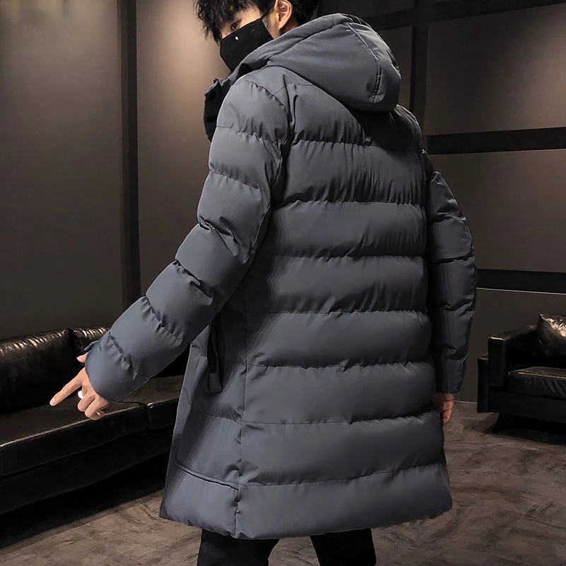 Warm Winter Coat Men's Cotton Coat Mid-Length Down Padded Jacket Men's Winter Clothes Thickened Padded Jacket Fashion