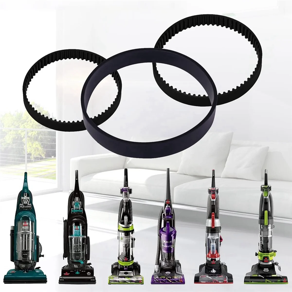 Сменный вакуумный ремень 6 шт. для моделей Bissell ProHeat 2X Revolution Pet Pro Cleaner 1986 1964 2007 2007P