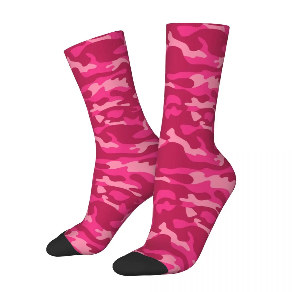

Pink Camo Pattern Socks Men Women Polyester Fashion Camouflage Socks Novelty Spring Summer Autumn Winter Socks Gift