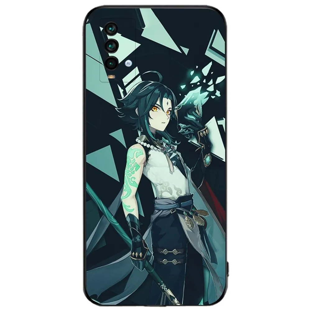 Чехол для телефона G-Genshin I-Lmpact X-Xiao Xiaomi 11 Redmi Note 5G 8T 9A 9 10T Note8Pro 12SUltra черный чехол