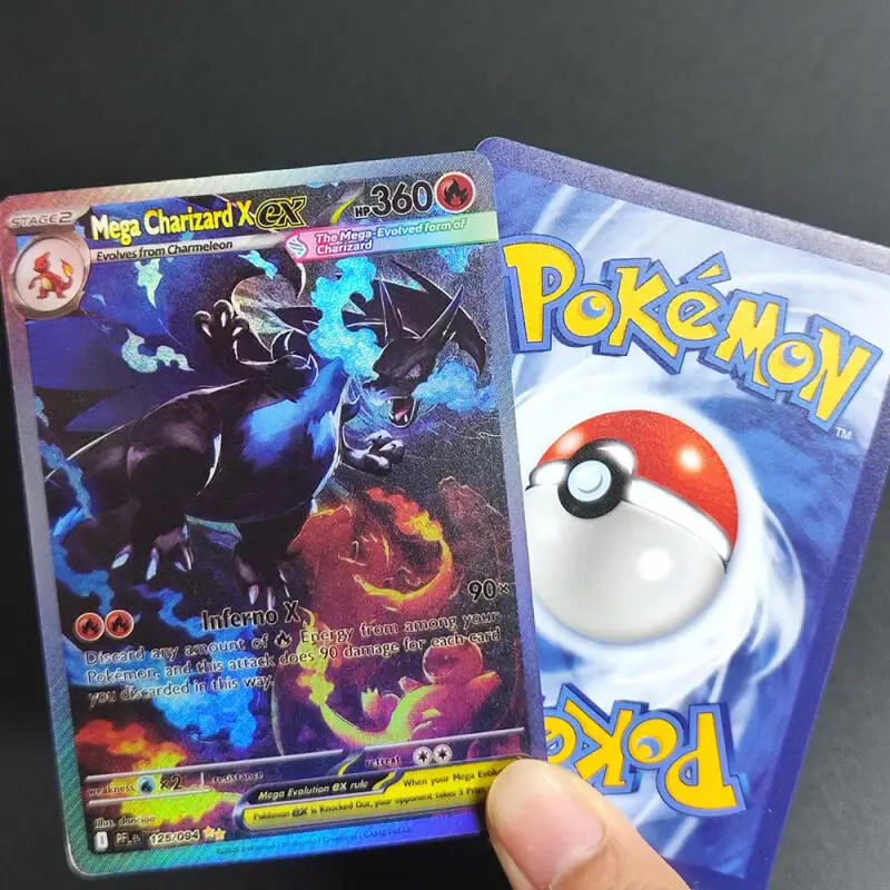 Фото Коллекционные карточки Pokemon DIY: Mega Gengar Ex, Charizard, Umbreon, Greninja, Mew, Giratina, Flash (английская версия) №2