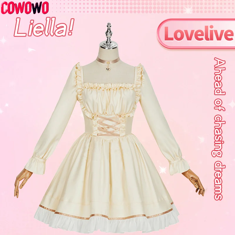 

COWOWO Lovelive Liella Cosplay Costume Ahead of chasing dreams All Member Daily Pretty Women White Dress