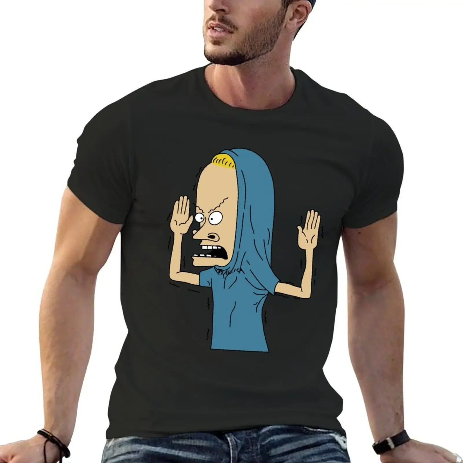 Beavis and Butt-Head - футболка The Great Cornholio таможенный дизайн ваши собственные мешковатые