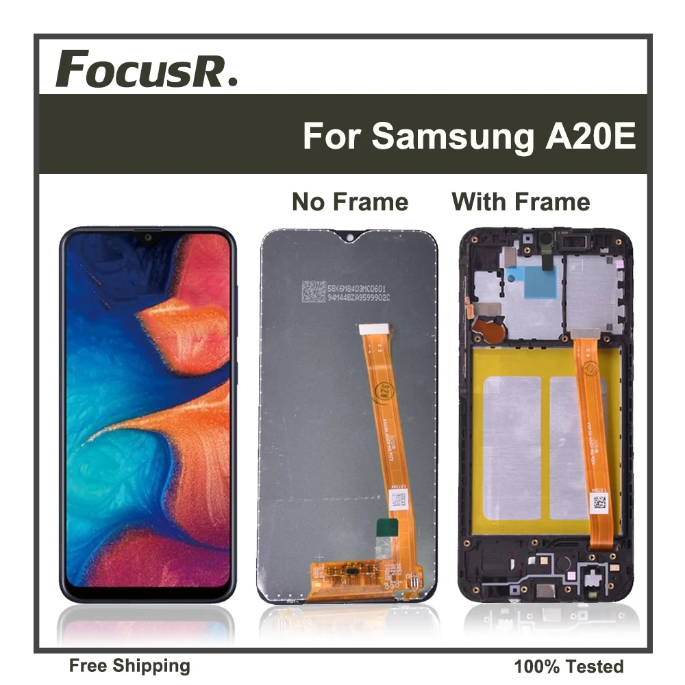 

ЖК-дисплей для Samsung Galaxy A20e A202 A202F SM-A202F A202DS A202F/DS дисплей сенсорный экран дигитайзер в сборе Замена