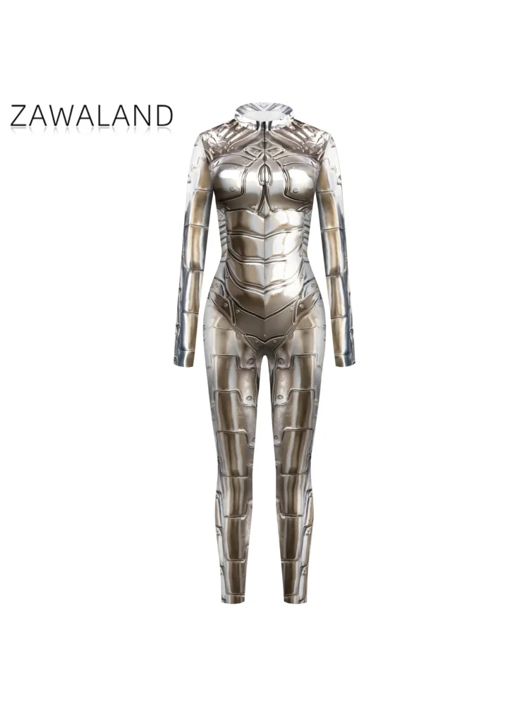 Женский комбинезон для косплея в стиле панк с принтом