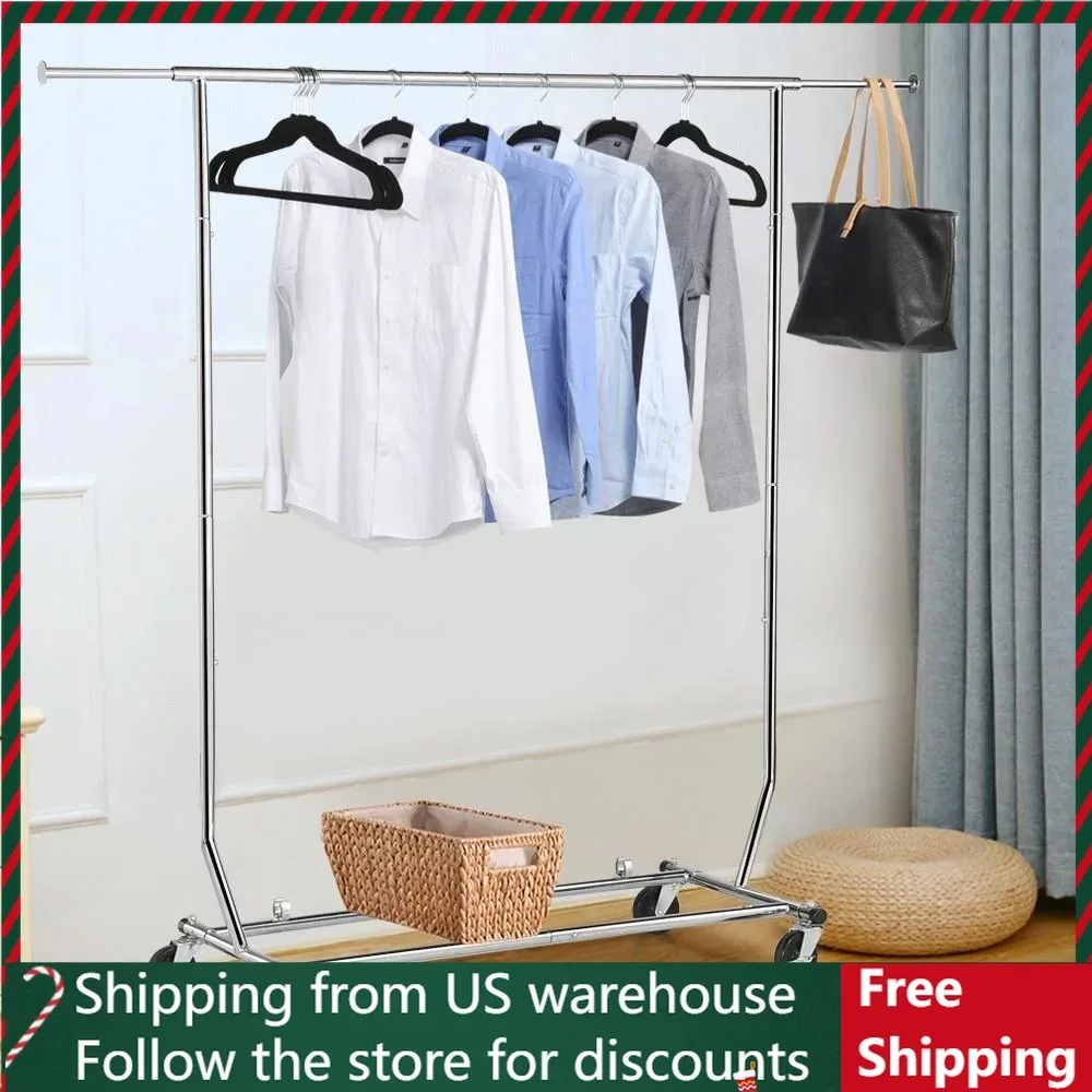 

Сушилка для одежды регулируемая полка для одежды одинарная полка с роликами свободная детская полка для стоячей одежды дома