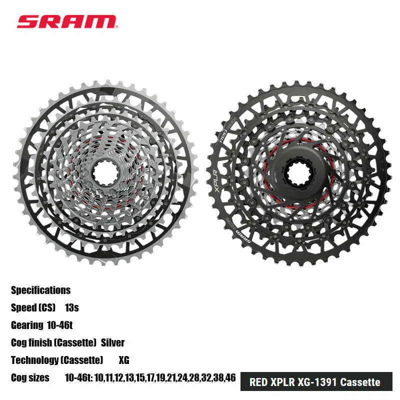 2025 SRAM RED XPLR AXS XG-1391 кассета для использования с 1x 13-скоростные задние переключатели