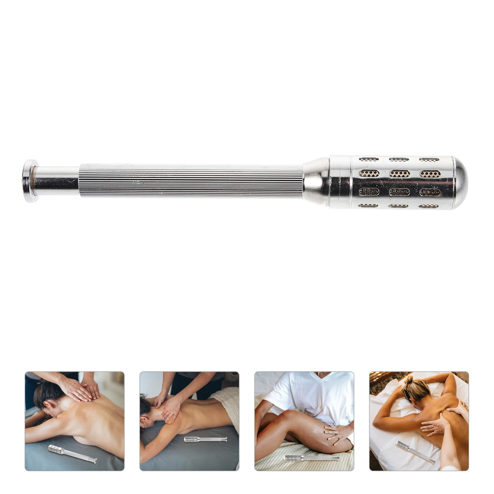 

Hand Held Massagers Body Metal Moxibustion Stick Rod Moxas Burner Fumigation