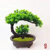 19 24cm artificial plant simulation pine fake cypress green desktop decoration branch office hotel home decor accessories