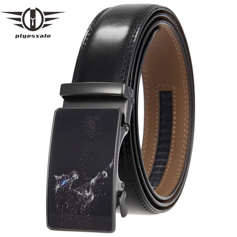 

Мужской ремень из натуральной кожи, с автоматической пряжкой, шириной 3,5 см