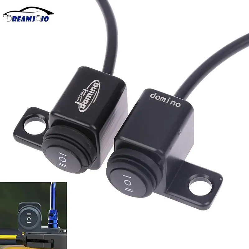 

Aluminum Alloy Motorcycle Handlebar Headlight Switch Three-position Waterproof Switch 12V Fog Spotlight Mirror Mount Switches