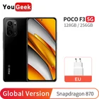 POCO F3 128 ГБ256 Гб телефон Snapdragon 870 2400x1080 120 Гц E4 AMOLED экран 33 Вт Быстрая зарядка аккумулятор 4520 мАч