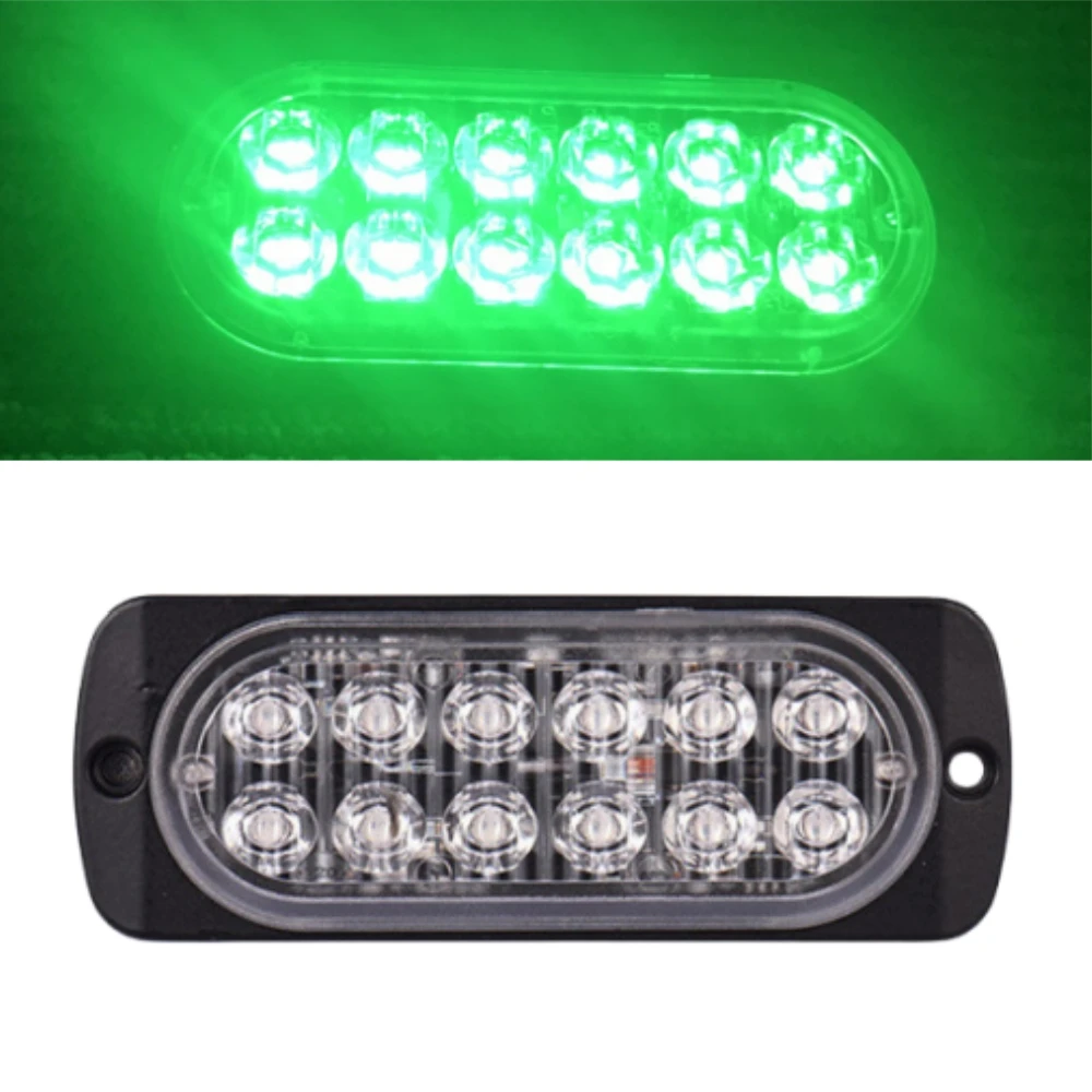 

1 шт. зеленые лампы для грузовиков, светодиодные автомобильные стробоскопы, аварийные фонари, 12 В/24 В, вспышка, предупреждение о опасности, стробоскопы