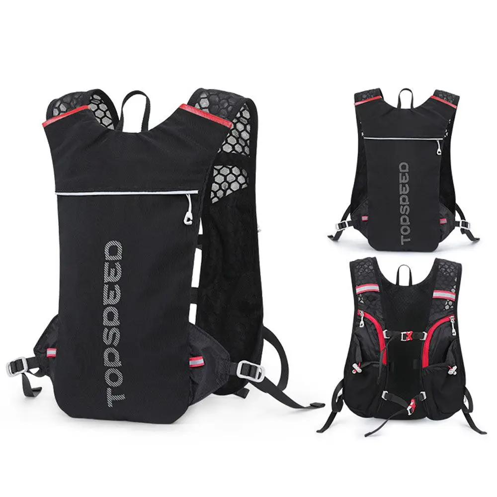 

Outdoor Large Backpack Hiking Rucksack Traveling Mountaineering Bag Unisex 5L Backpack Running Hydration Vest Bicycle Water Bag