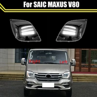 auto head lamp light case for saic maxus v80 car front headlight lens cover lampshade glass lampcover caps headlamp shell