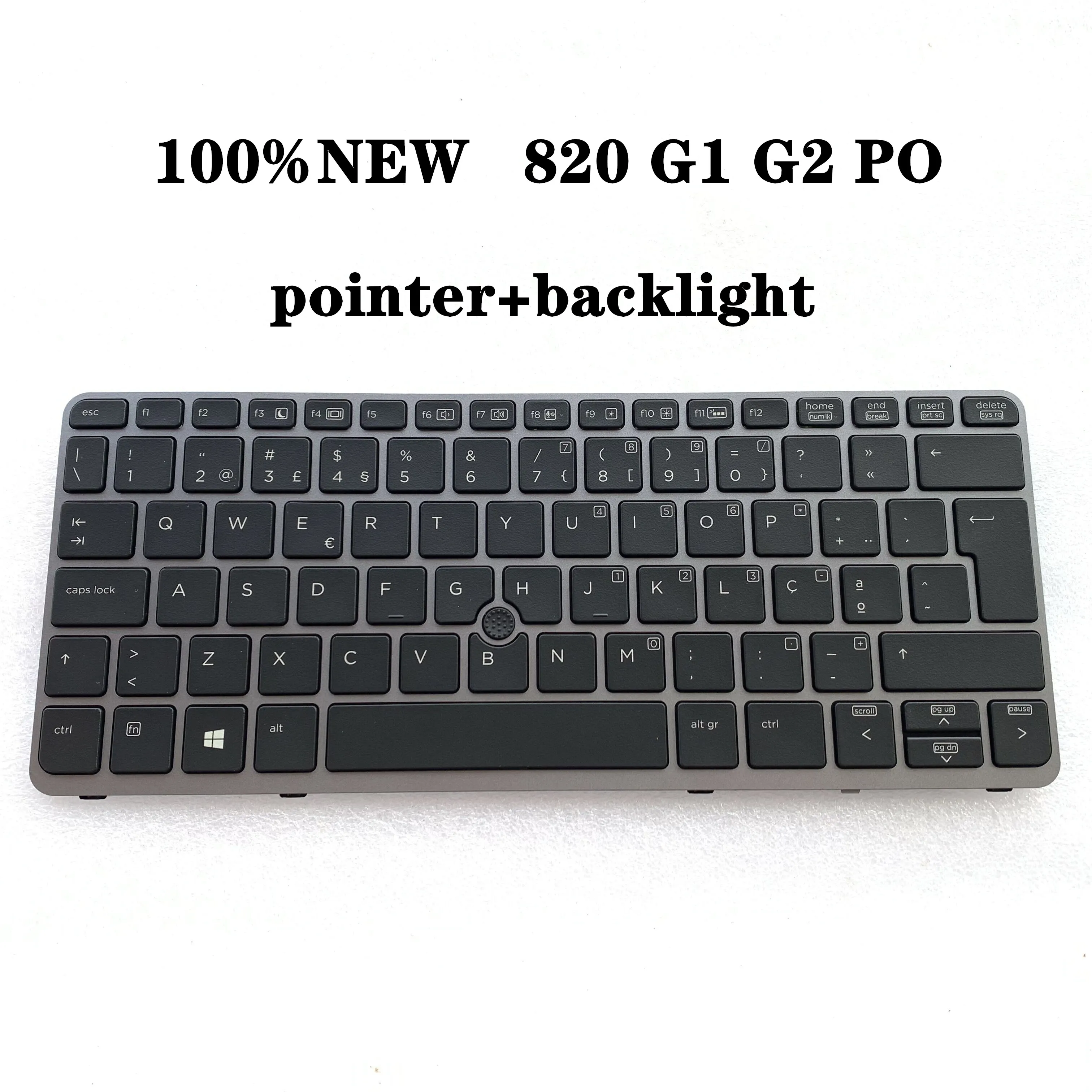 Новая португальская клавиатура PO для ноутбука HP EliteBook 100% G1 820 G2 720 725 с подсветкой и