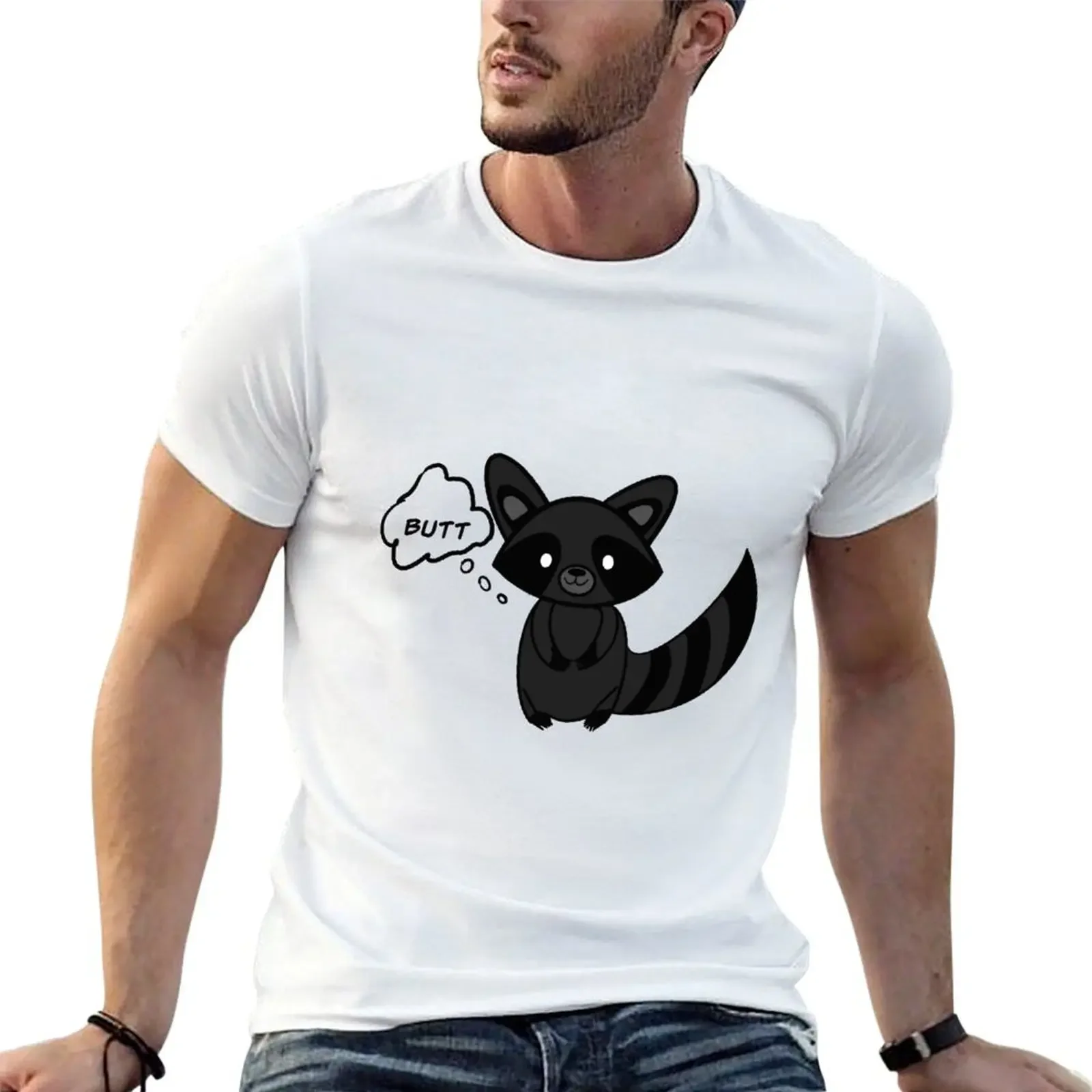 Футболка Thought Bubble Raccoon для мальчиков с животным принтом одежда в стиле хиппи