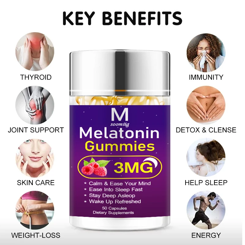 Мелатониновые жевательные резинки для снятия стресса помощь в сне глубокий сон