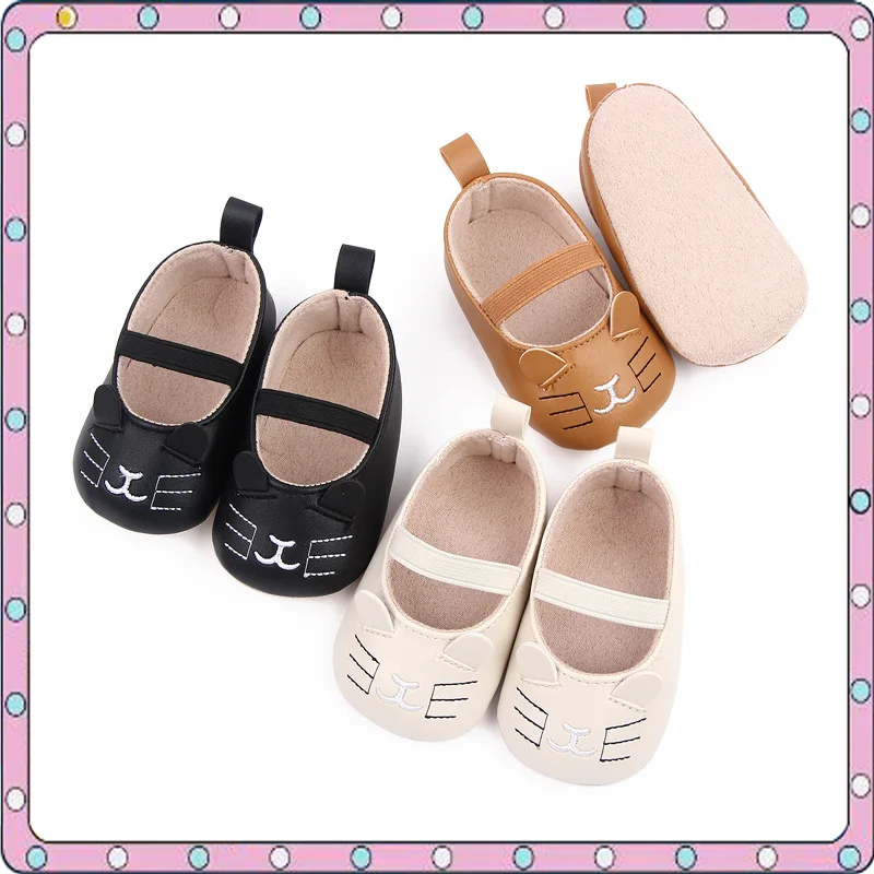

Cute Baby Shoes Fashion Newborn Bebe Girls Walker Spring Autumn Unisex Toddler Leather Crib Shoes Princess Mary Jane Infant 0-1Y